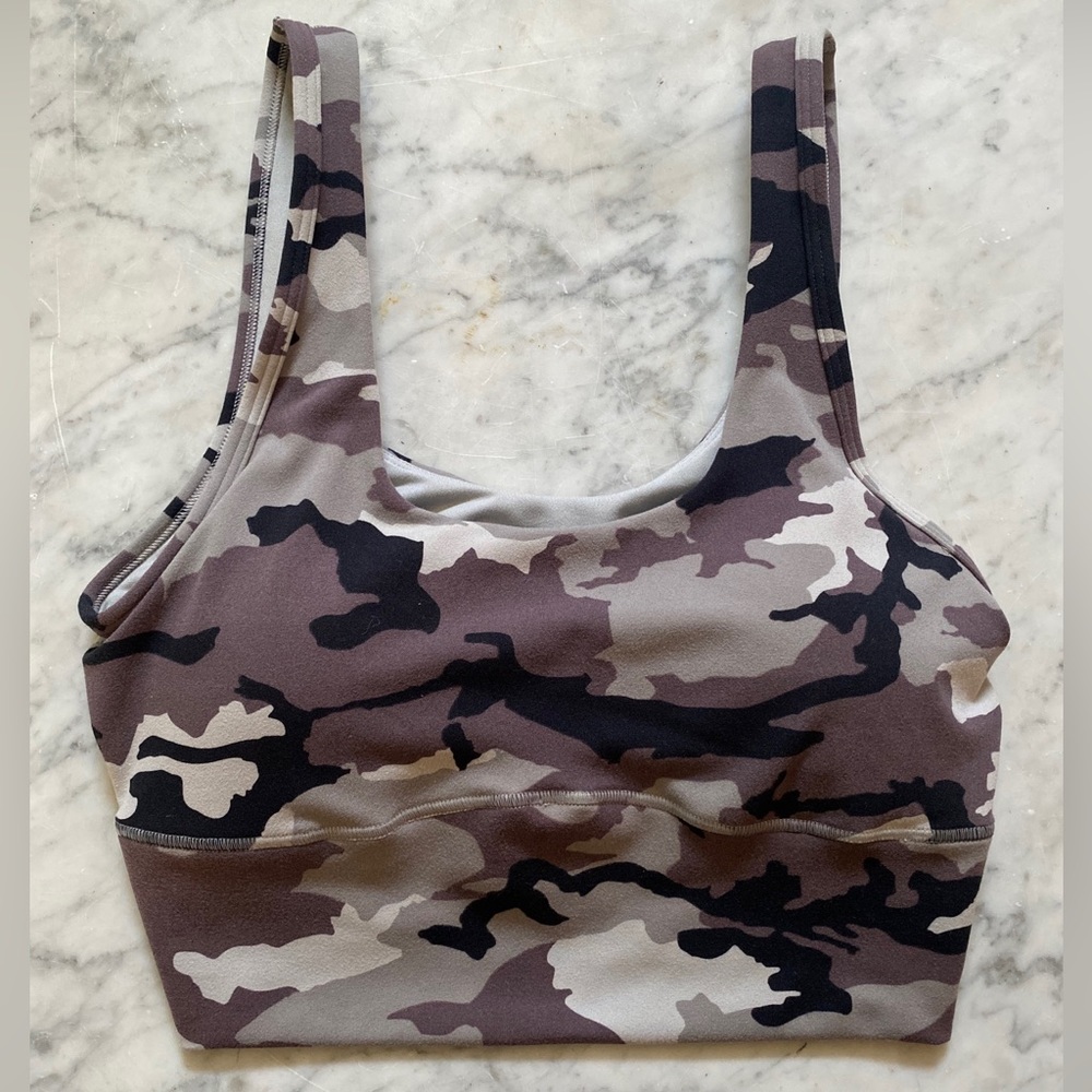 UnderArmour Women’s UA Meridian Fitted Crop Tank in Grey Camouflage Size S Small